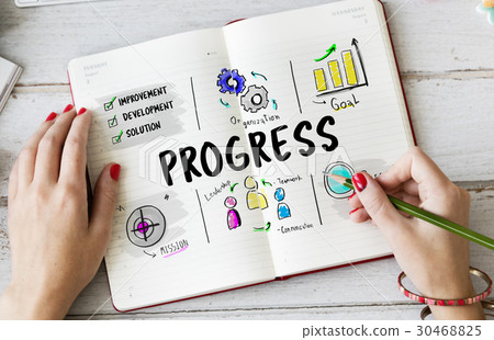 Progress business plan sketch diagram 30468825