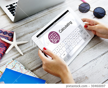 Digital Calculator Webpage Application Concept Digital Calculator Webpage Application Concept 30468897