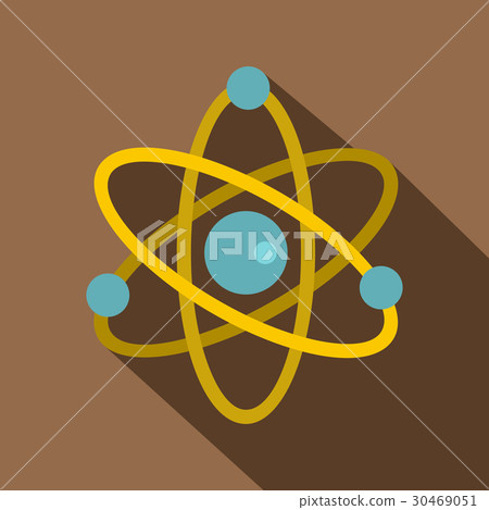 Atom icon, flat style 30469051