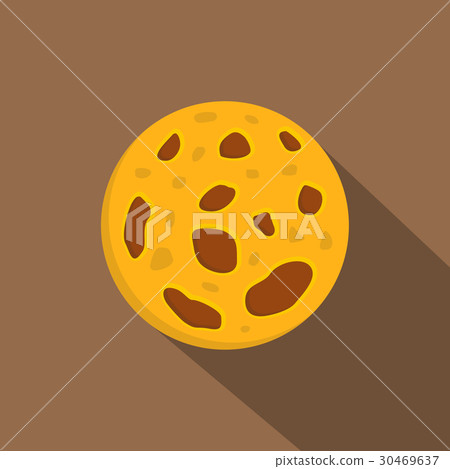 Dead planet icon, flat style 30469637