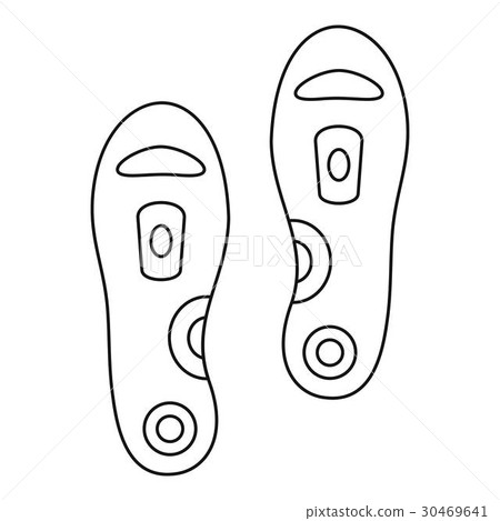 Orthopedic insoles icon, outline style Orthopedic insoles icon, outline style 30469641