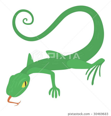 Lizard icon, cartoon style 30469683