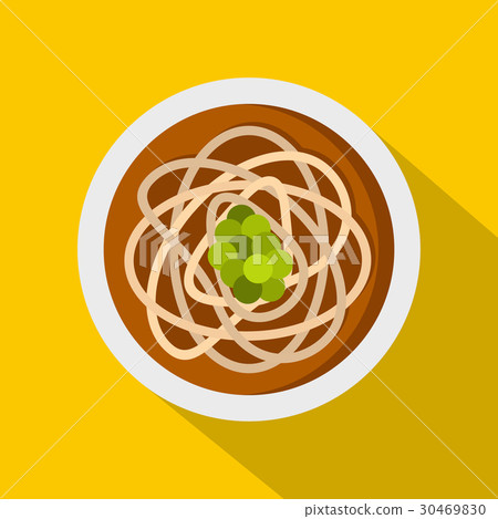 Asian noodles icon, flat style Asian noodles icon, flat style 30469830