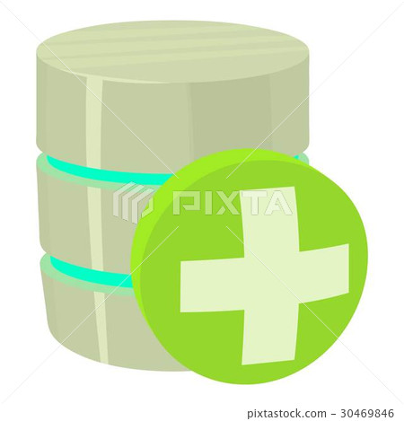 Diagnosis database icon, cartoon style Diagnosis database icon, cartoon style 30469846