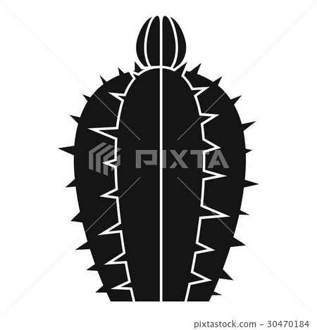 Blooming cactus icon, simple style 30470184