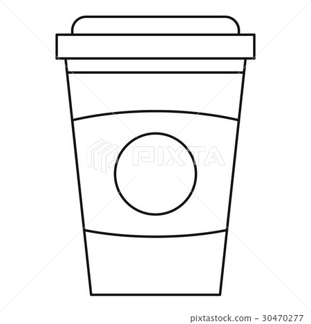 Take out coffee cup icon, outline style Take out coffee cup icon, outline style 30470277