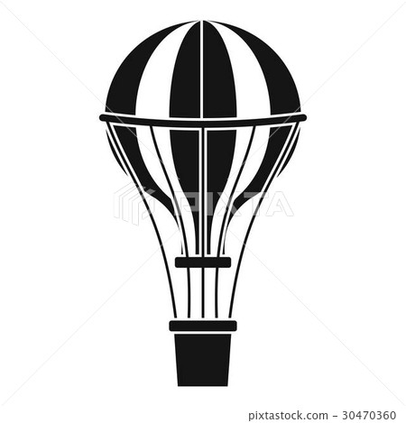 Air balloon journey icon, simple style Air balloon journey icon, simple style 30470360