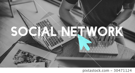 Website Social Network Cursor Icon Website Social Network Cursor Icon 30471124