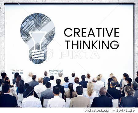 People with graphic of creative ideas digital technology light bulb People with graphic of creative ideas digital technology light bulb 30471129