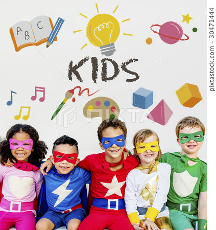 Kids Children Early Education Icons Kids Children Early Education Icons 30471444