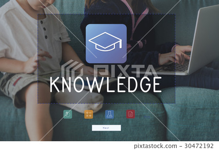 Group of students study literacy academics education mortar board graphic 30472192