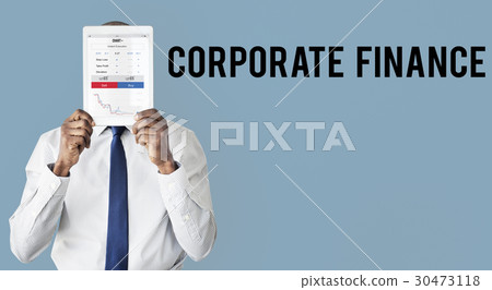 Financial forex business chart report 30473118