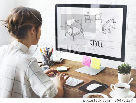 Armchair furniture sketch plan draft Armchair furniture sketch plan draft 30473137
