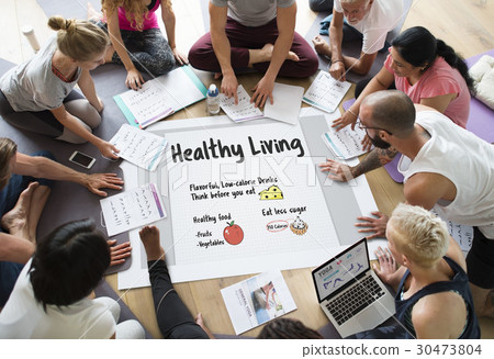 Wellness Diet Plan Healthy Living Icon Wellness Diet Plan Healthy Living Icon 30473804