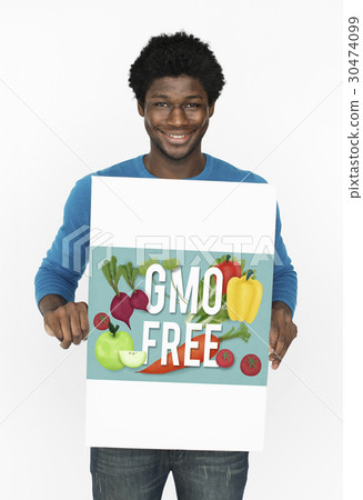 GMO Free Green Fruits Vegetables Icon 30474099