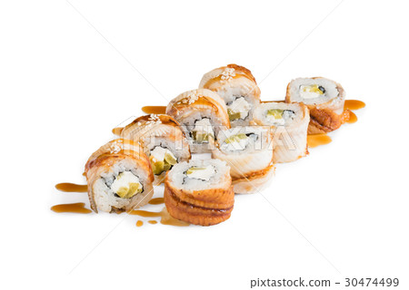 sushi isolated on the white sushi isolated on the white 30474499