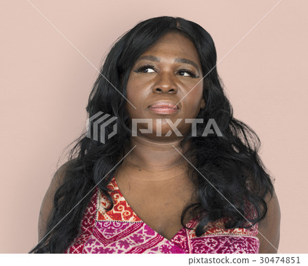 Women African American Face Expression Studio 30474851