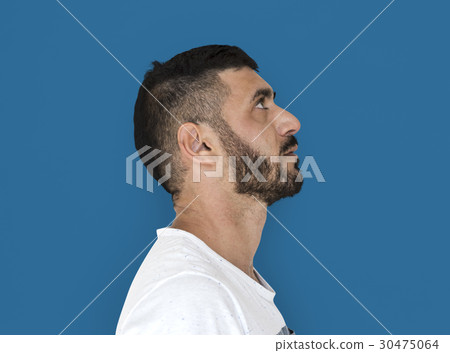 Adult Caucasian Male Side View Adult Caucasian Male Side View 30475064