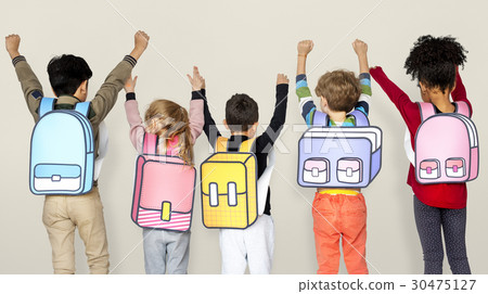 Children School Friends Illustration Concept 30475127