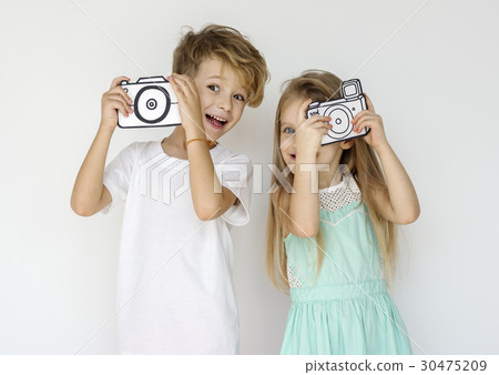 Couple Kids Friend Togetherness Portrait 30475209