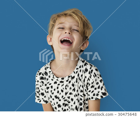 Boy Smiling Studio Portrait Concept Boy Smiling Studio Portrait Concept 30475648