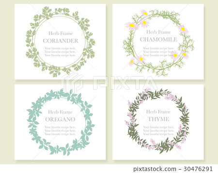 Four kinds of herb frame set Four kinds of herb frame set 30476291