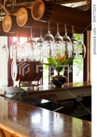 Hotel bar counter. Tropical background. Copy space 30477029
