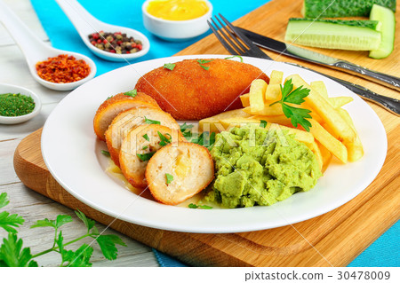 chicken cutlets filled with butter and cheese chicken cutlets filled with butter and cheese 30478009