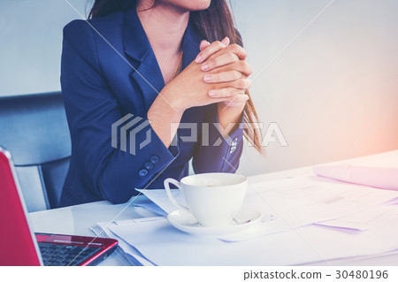 asia women working business projects at office 30480196