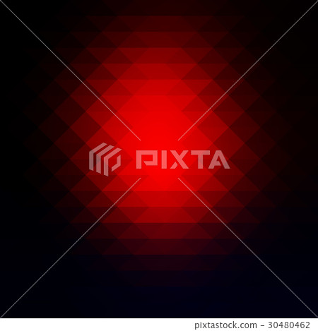 Deep blue and red rows of triangles background 30480462