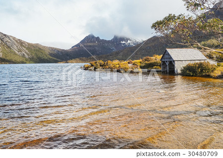 A boat shed in Dove Lake Circuit of Cradle Mt. 30480709