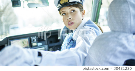 Taxi female driver back safety confirmation Taxi female driver back safety confirmation 30481220