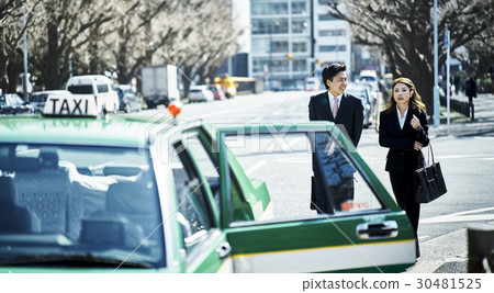 Taxi businessman business trip business Taxi businessman business trip business 30481525