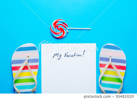 paper My Vacation,  lollipop and sandals 30482020