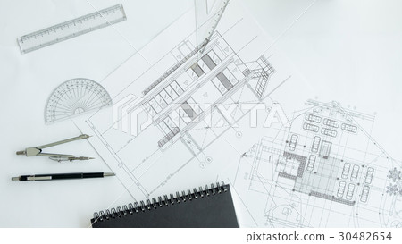 Construction equipment. Repair work. Drawings for building Archi 30482654