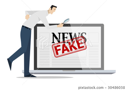 Checking Fake News Concept. 30486038