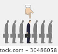 Choosing The Right Person Concept. 30486058