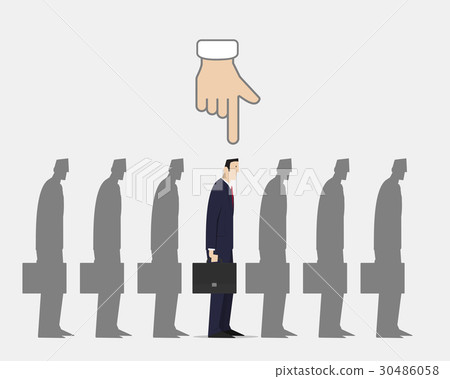 Choosing The Right Person Concept. Choosing The Right Person Concept. 30486058