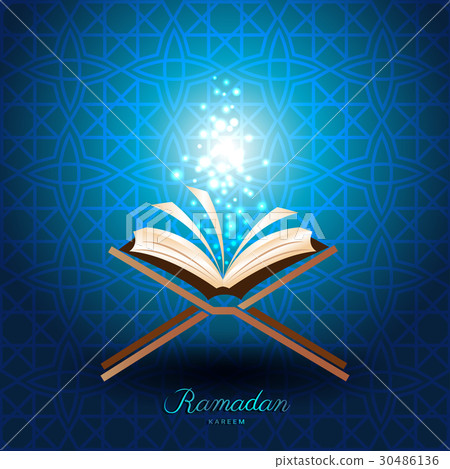 Muslim Quran with magic light for ramadan of Islam Muslim Quran with magic light for ramadan of Islam 30486136