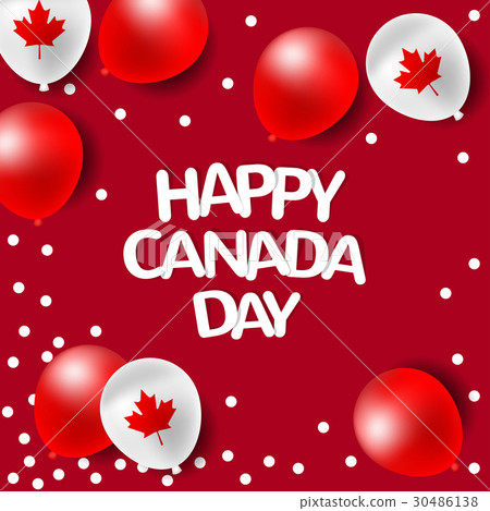 Party balloons for national day of Canada 30486138