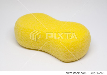 yellow Sponge over white background yellow Sponge over white background 30486268