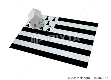 Small house on a flag - Brittany Small house on a flag - Brittany 30487134