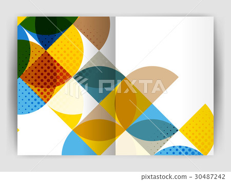 Abstract circle design business annual report 30487242
