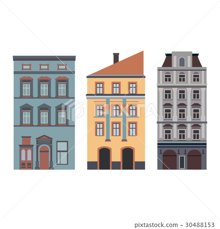 Beautiful detailed linear cityscape collection Beautiful detailed linear cityscape collection 30488153