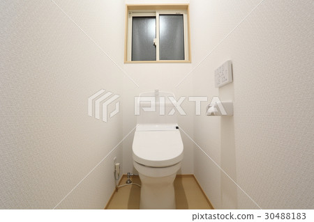 A clean toilet with a sense of cleanliness A clean toilet with a sense of cleanliness 30488183