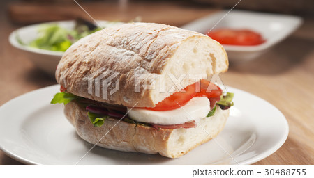 Fly out reveal ciabatta sandwich with speck 30488755