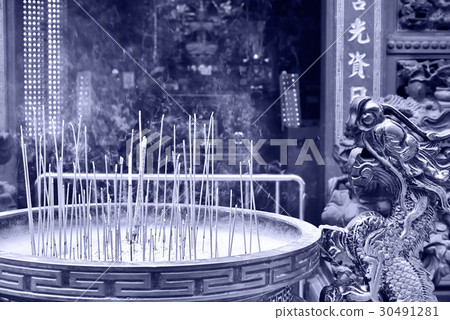 Temple, temple, fragrant, smoke, temple, worship, burn incense 30491281