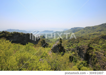 香川縣小豆島町Kanjazi河從山頂的風景(表12,第12次風景) 香川縣小豆島町Kanjazi河從山頂的風景(表12,第12次風景) 30491807