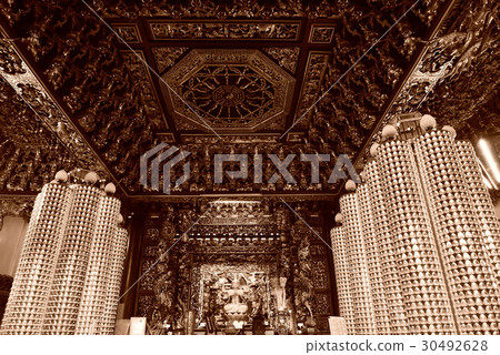 建築 寺廟 廟宇 廟 神 神像 神明 廟裡 平安燈 光明燈 30492628