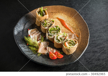 Galette French cuisine gullet buckwheat flour Galette French cuisine gullet buckwheat flour 30492965